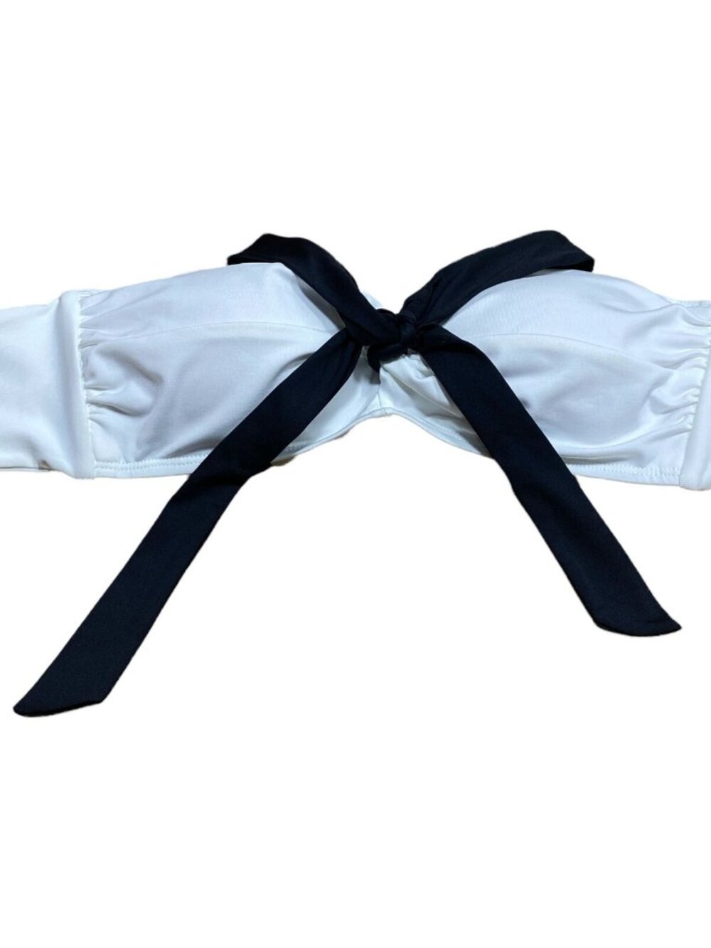 LAUREN RALPH LAUREN Womens Colorblocked Bandeau Bikini Swim Top